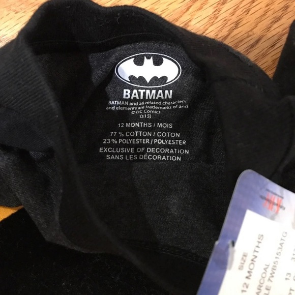 👶Long sleeve Batman shirt (12m) - Picture 3 of 3